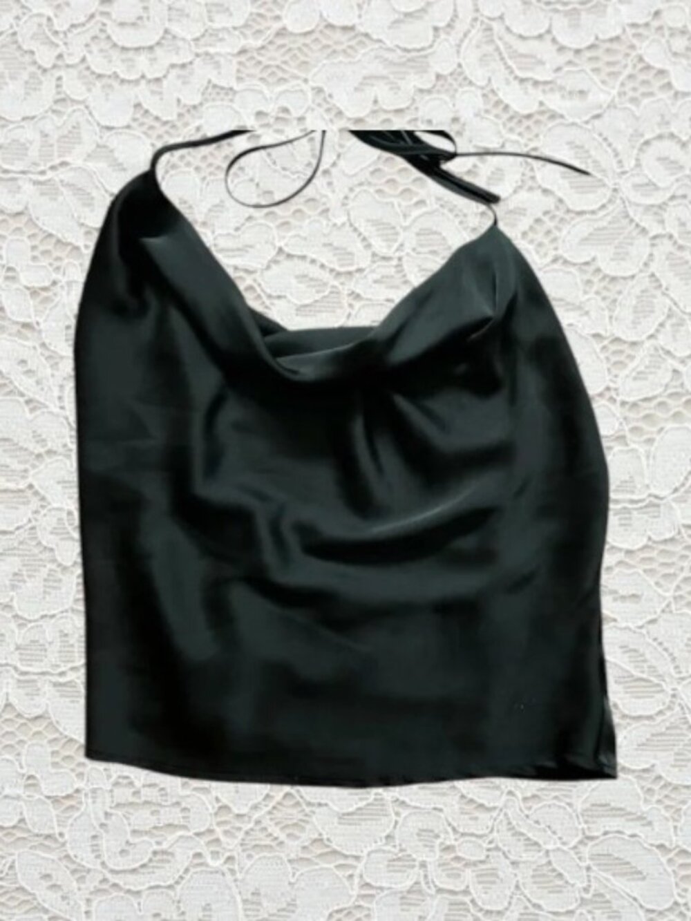 Urban Outfitters Cowl Neckline satin tank top with low cut back